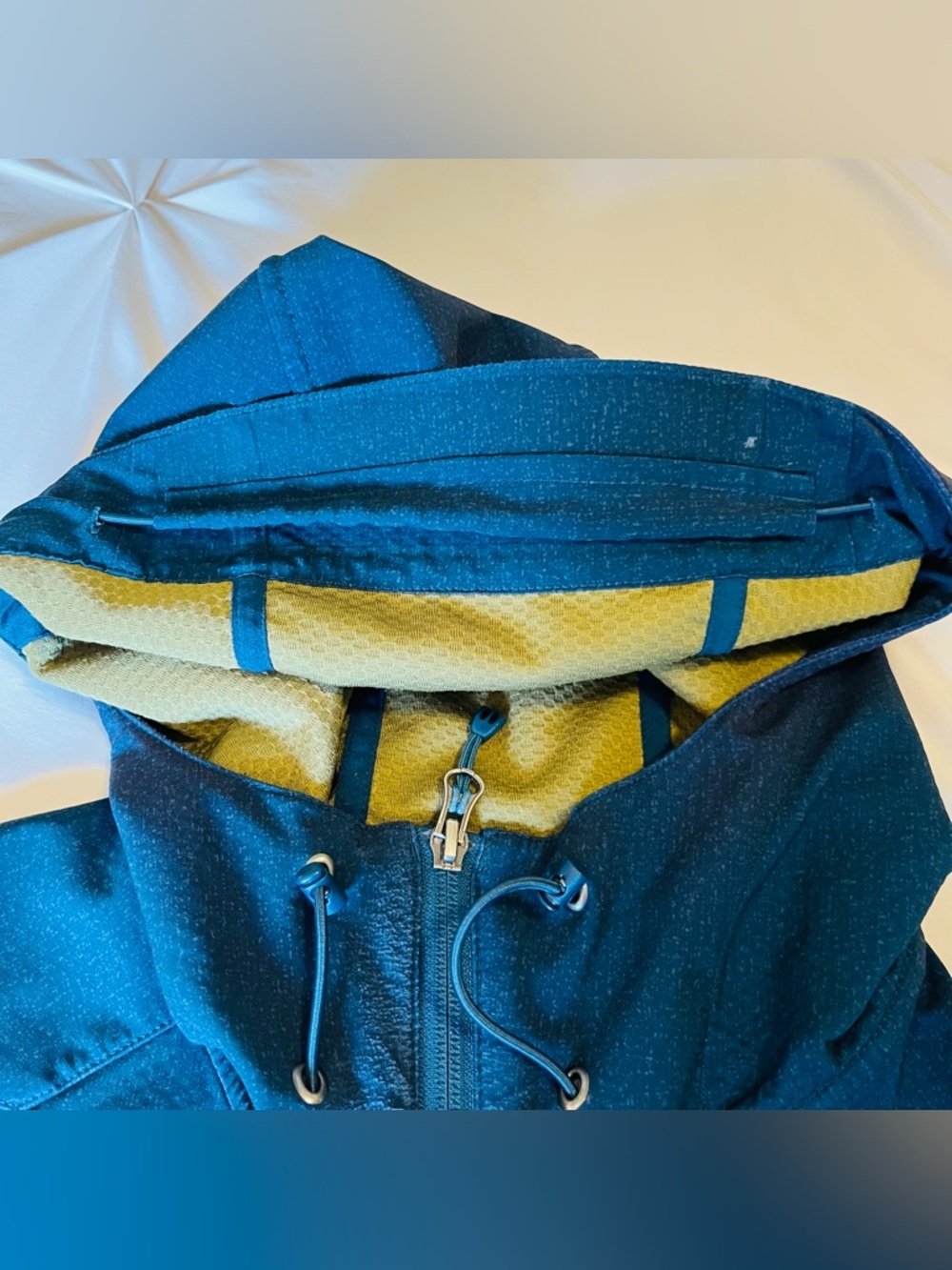 REI Men’s Large Softshell Hooded Jacket Blue Full Zip Lightweight Outdoor - Picture 5 of 15